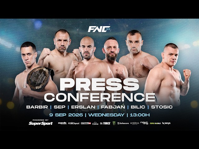 [LIVE] FNC 33 powered by SuperSport | PRESS CONFERENCE | Zagreb