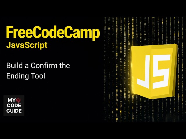 Build a Confirm the Ending Tool - FFC JavaScript Course
