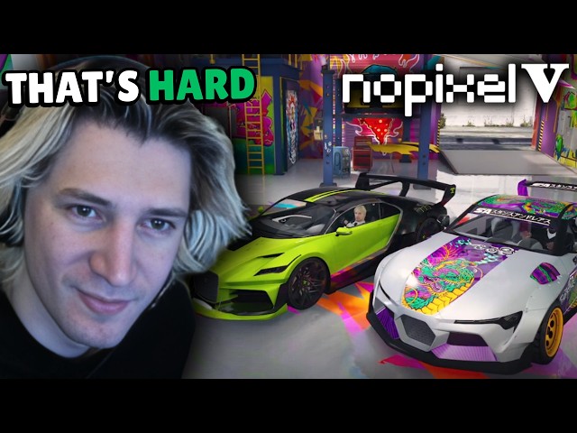 xQc NEW CAR SHOPPING | GTA RP NoPixel V #75 (Day 36)