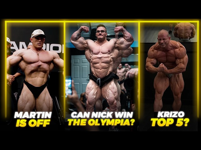 LAST MINUTE OLYMPIA UPDATES: Can Nick Walker WIN? + Martin Fitzwater LOOKS OFF + Krizo TOP 5? + More