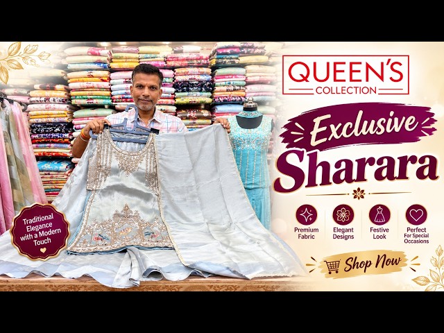 Exclusive Sharara Collection | Elegant Festive & Partywear Styles | Queens Collection