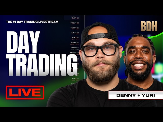 LIVE NQ Futures Day Trading at the BDH | Denny Diamonds