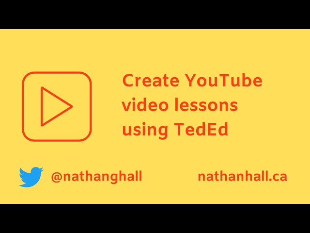 Create YouTube video lessons using TedEd