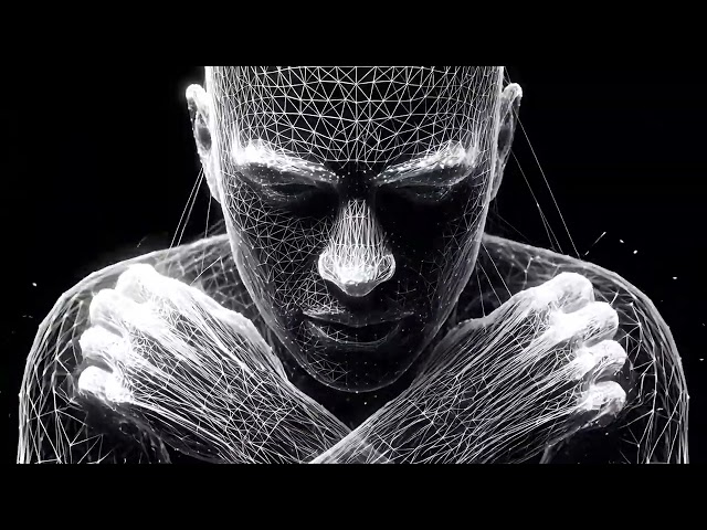 4K VJ Loops — Wireframe Body | Dark Techno Visuals (Free Preview)