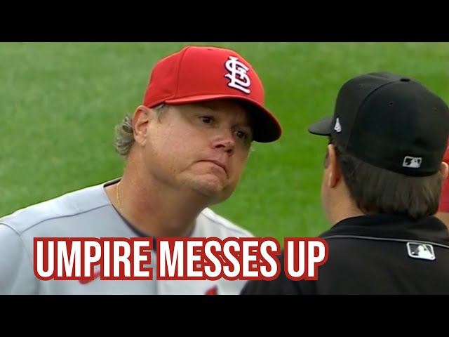 Umpire calls runner out who isn't out, a breakdown