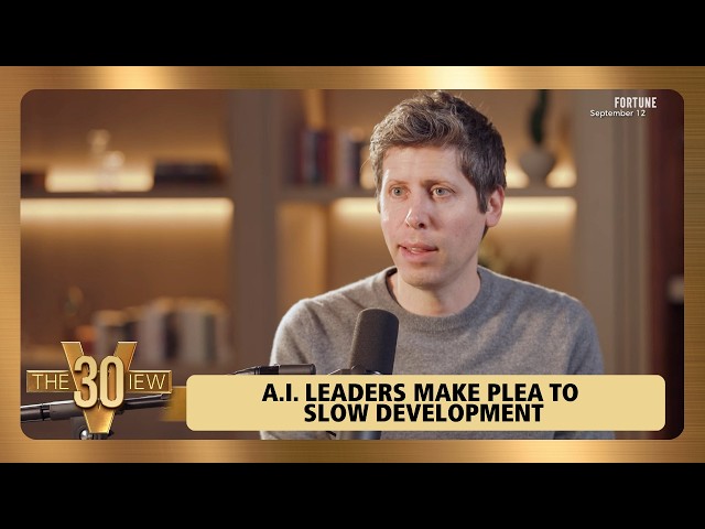 A.I. Leaders Make Plea to Slow Development | The View