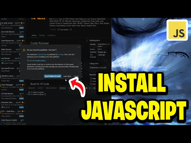 How To Install Javascript In Visual Studio Code