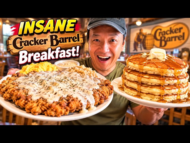 My FIRST Cracker Barrel BREAKFAST...I Was NOT Ready for This!