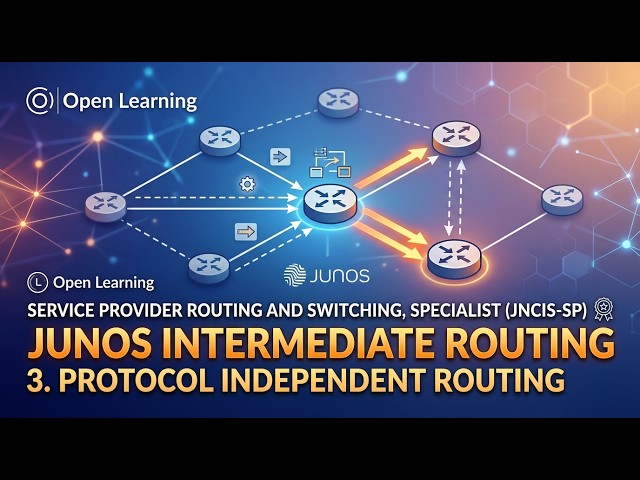 JNCIS-SP - Junos Intermediate Routing - 3. Protocol Independent Routing