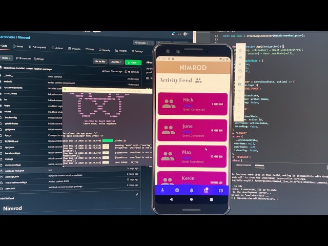 Project Nimrod - React Native Navigation Game