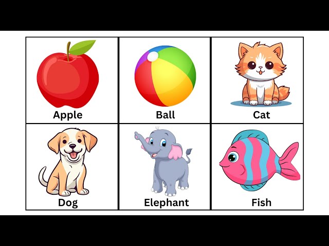 ABC Flash Cards for Toddlers | Babies First Words | ABC Alphabets for Kids