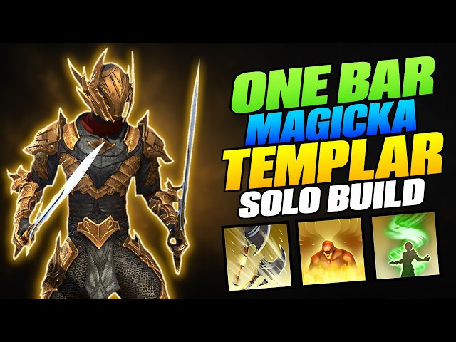 The Most Comfortable One Bar Solo Build - Magicka Templar | ESO Update 51