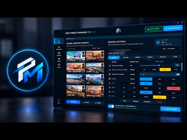 MSFS Preset Manager Pro — Official Teaser | Microsoft Flight Simulator 2024