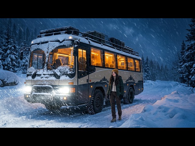 Surviving -40°C Extreme Snow in the Turkish Mountains | Couple Cooking Inside a Warm Shelter
