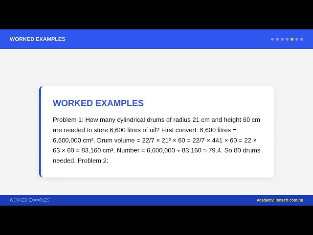JSS 2 Mathematics - Volume: Cuboid and Cylinder | Nigerian Curriculum