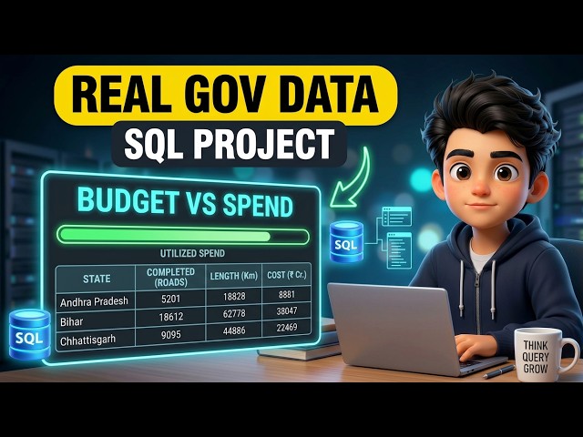 Data Analysis using SQL | PMGSY Government Road Construction Analysis 🚧 | #sql #dataanalysis