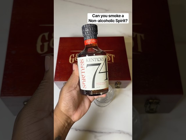 Smoking a Spiritless Bourbon from Spiritless Kentucky 74. #nonalcoholic #nonalcoholicbeverage