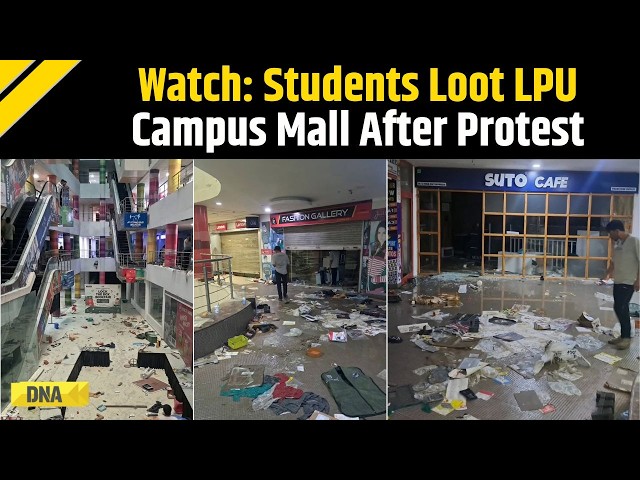 LPU Protest: 'Shopping For Free', Videos Show Students Looting Campus Mall Amid Violent Protest