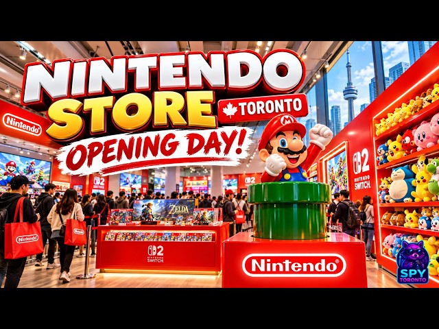 Nintendo Store Toronto OPENING DAY! 🎮🇨🇦 | North America's First Nintendo Experience