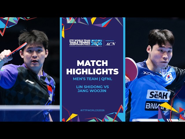 Lin Shidong vs Jang Woojin | MT - QF | #ITTFWorlds2026
