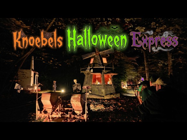 Halloween Express at Knoebels | Haunted Train FULL on-ride real video | Hallo-Fun 2026