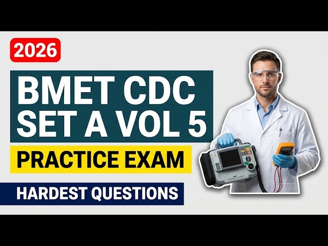 Biomedical Equipment Technician BMET CDC Set A Volume 5 Practice Exam: 10 Key Questions and Answers