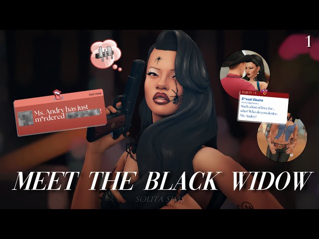 the new bloodthirsty cowgirl || Sims 4 Black Widow Challenge (EP1)