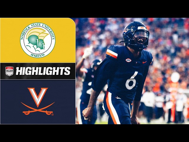Norfolk State Spartans vs. Virginia Cavaliers | Full Game Highlights | ESPN College Football