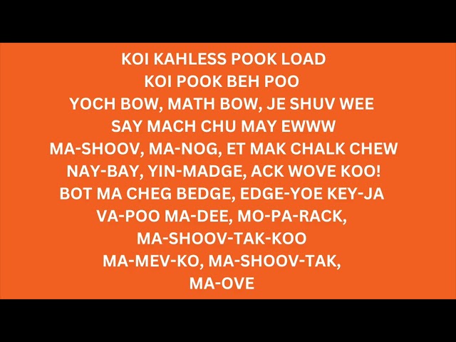 Learn to Sing Klingon Songs: The Warrior Anthem! Klingon Sing Along FULL LYRICS   on Screen Version