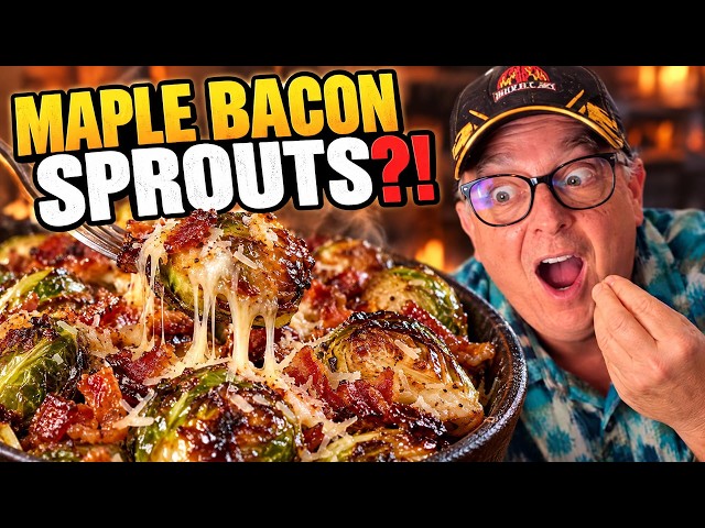 Maple Bacon Brussels Sprouts – Best Crispy Air Fried Vegetables Recipe!