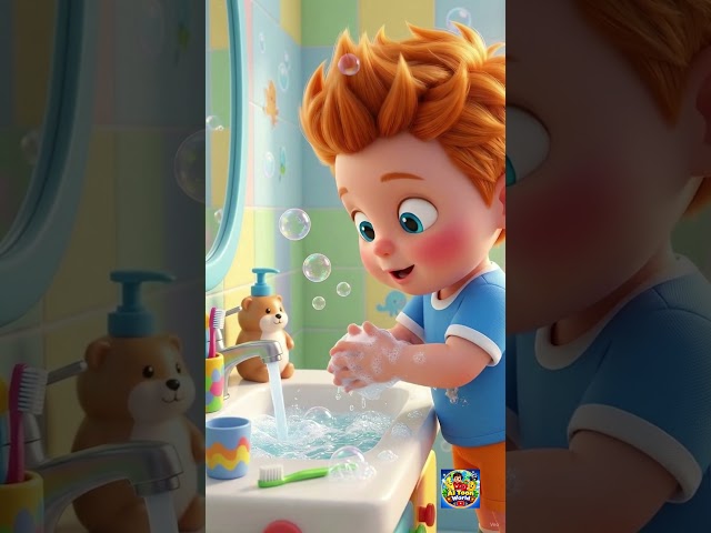 Wash Your Hands! 🧼🫧 | Good Habits Song for Kids #shorts