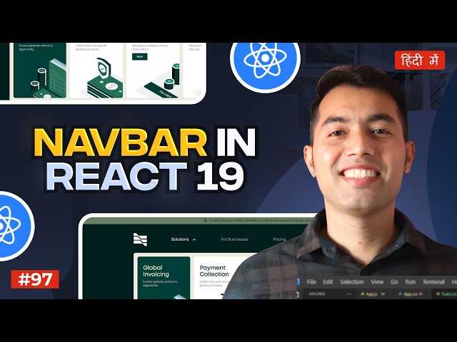 Create a Responsive Navbar in React JS ❤️‍🔥