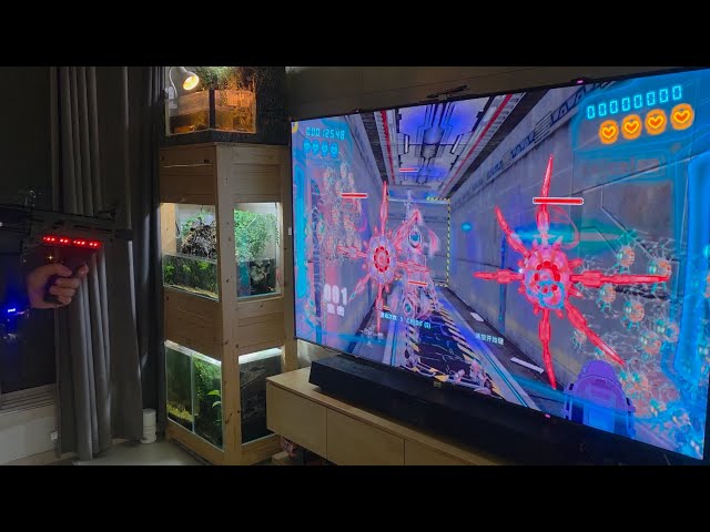 Teratoma Arcade PC(WIP) | Light Gun Test (X-Gunner mp5 rifle)