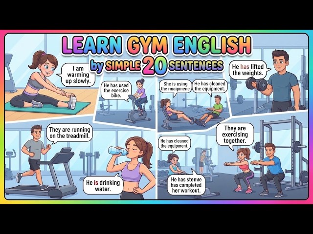 Learn Gym English With Speaklify ! 20 Easy Sentences