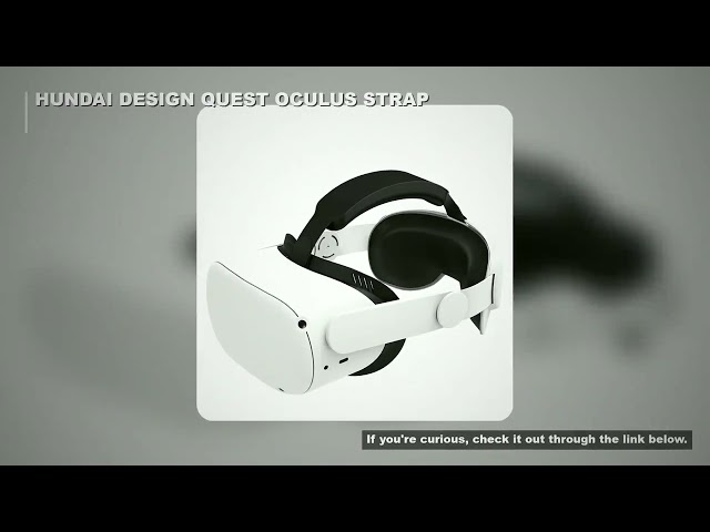 HUNDAI Design For Meta Quest 2/Oculus Quest 2 Elite Strap Adjustable Head Strap