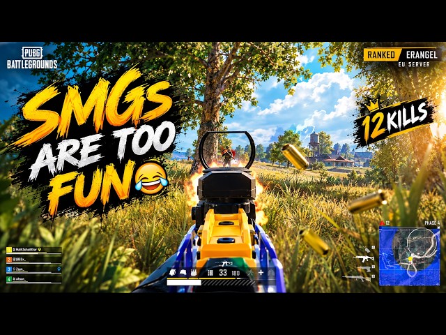 Sometimes SMGs Are Just Too Fun in PUBG Ranked 😂 | 12 Kills EU Rank