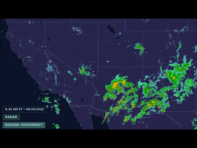 Tuesday Nationwide Weather Forecast and Radar September 29, 2026