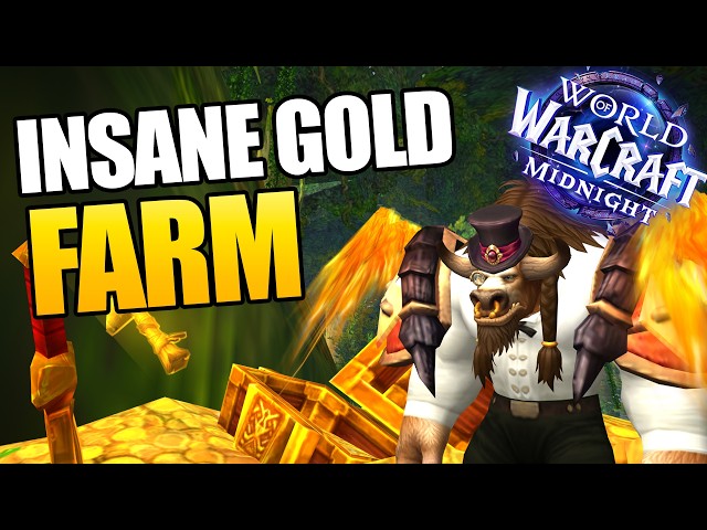 Best Solo Gold Farm Midnight WoW | 50K+ Gold Per Hour