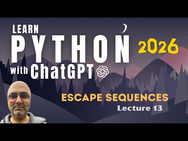 Python Programming Tutorial for Beginners | Escape sequences in Python