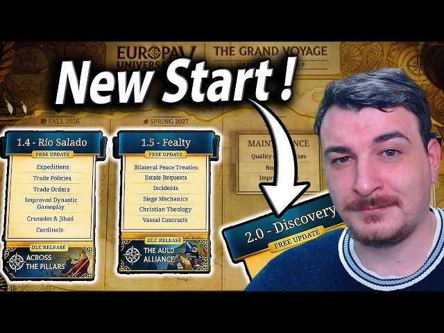 New 1494 EU5 Start Date & Patch 1.4 to 2.0 Roadmap is FINALLY HERE !