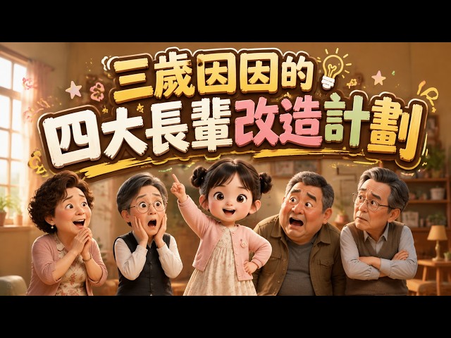 爺爺奶奶外公外婆為爭寵把家變戰場,她乖巧遞上考核表和秒錶,開會宣布:從今天起聽我的,過度溺愛零分,準時接送及格,父母缺席也要扣分。