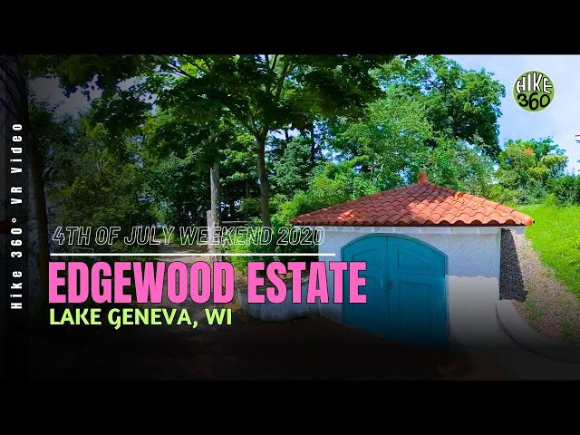 Lake Geneva Hike - Edgewood Estate on 4th of July Weekend 2020 (Hike 360° Video, VR)