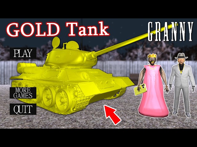 Playing as Rich Granny and Grandpa vs Gold TANK !! Gameplay Animation (p.28)