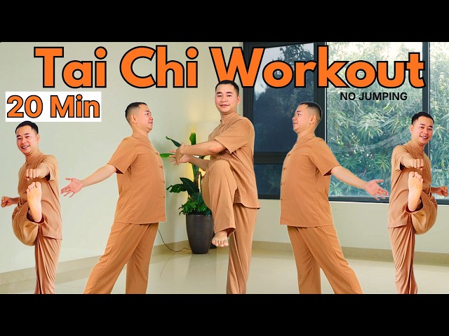 20-Min Tai Chi Workout 🔥 Burn Belly Fat, Slim Your Waist & Open Stiff Joints | No Jumping