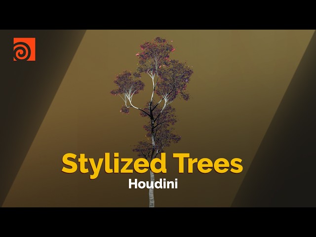 Stylized Trees for Games - How to create stylized procedural trees in Houdini