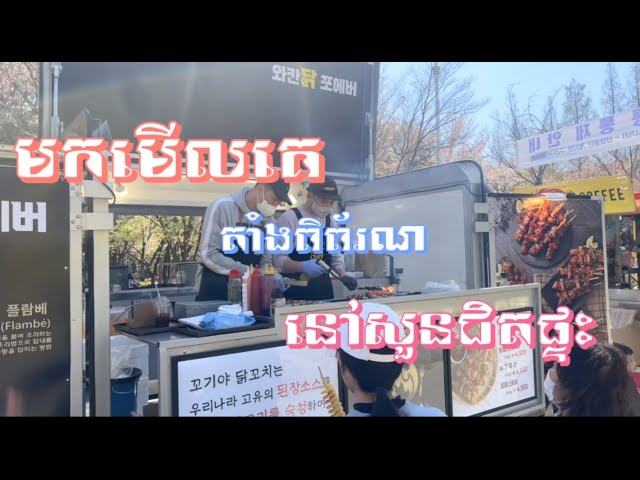 មកមើលគេតាំងពិព័រណ៍នៅសួនជិតផ្ទះ | Mail to an exhibition in the garden near the house | #KoreaLife