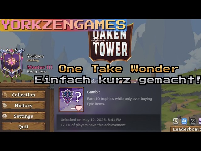 ONLY EPIC ITEMS GAMBIT ERFOLG | Oaken Tower