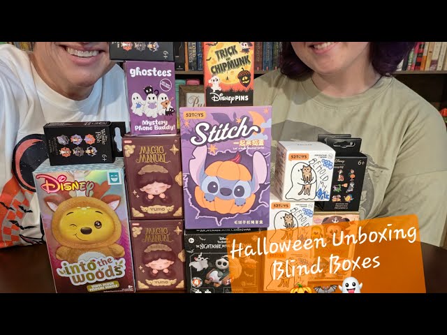 ASMR Halloween Blind Box Unboxing with my daughter 🎃 👻 