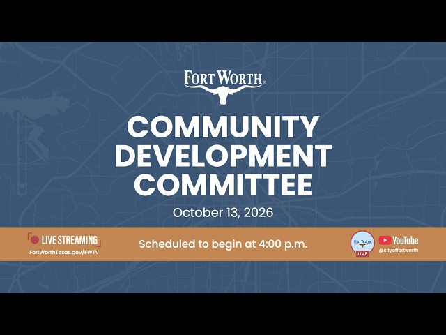 Community Development Committee | October 13, 2026