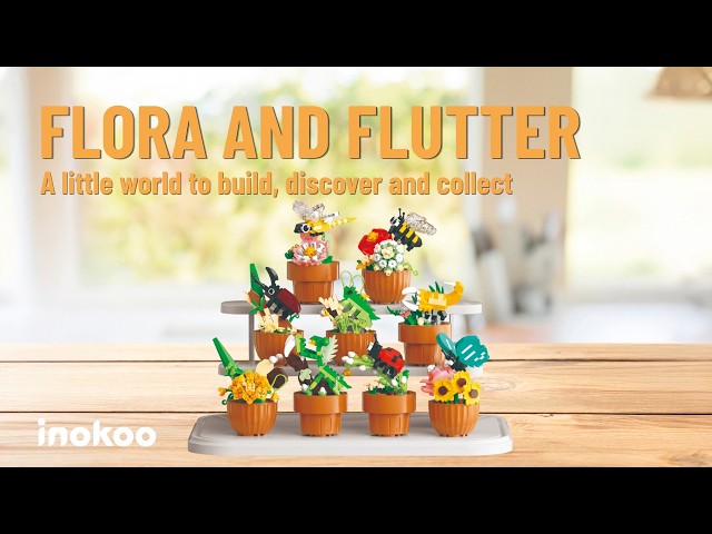 New Arrival!! Flora And Flutter Building Block Set